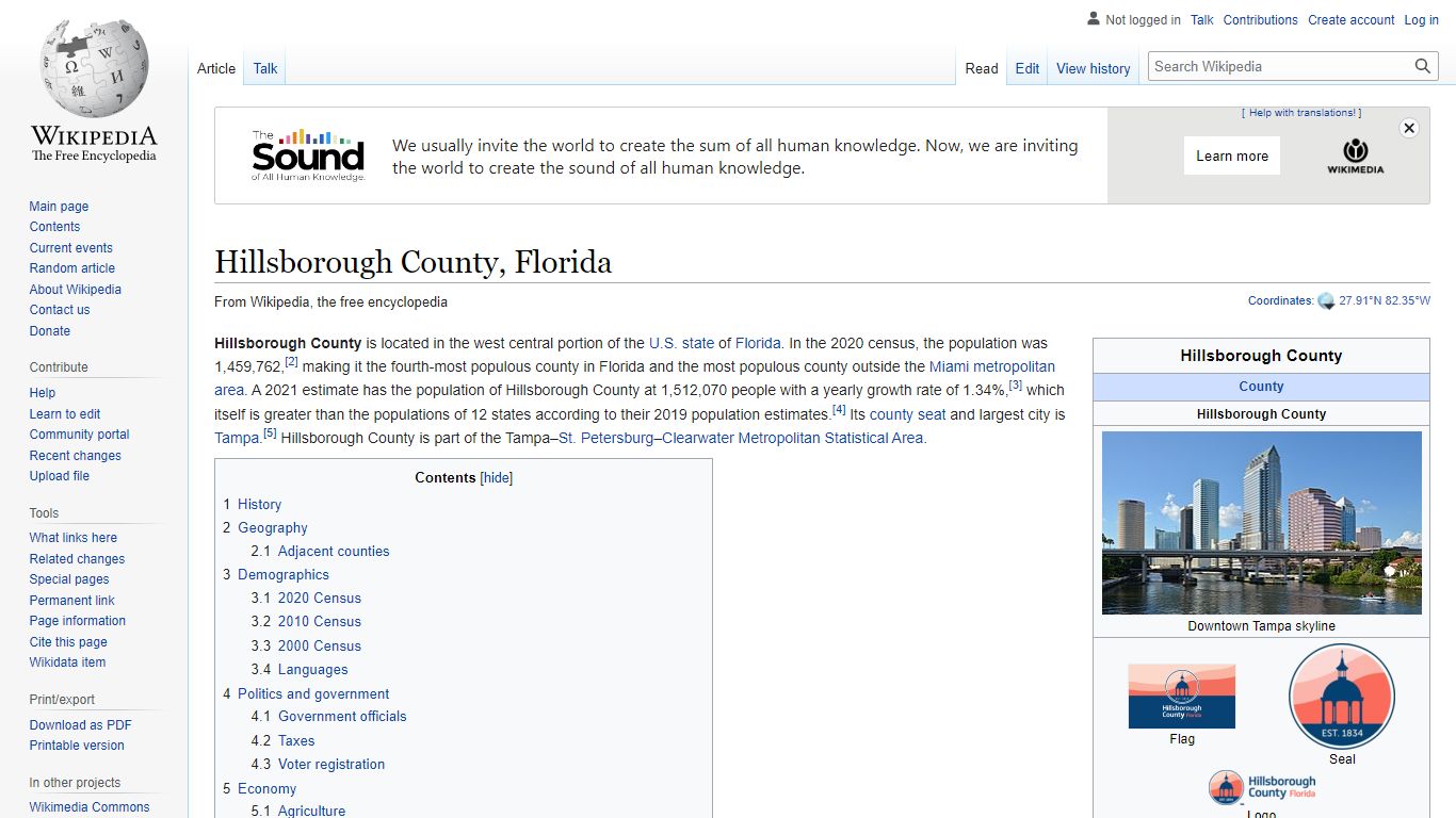 Hillsborough County, Florida - Wikipedia